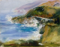 "Big Sur", Shirley Flynn Oil Painting