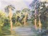 "Florida Landscape", Shirley Flynn Oil Painting