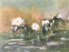 "Shimmering Water Lilies", Shirley Flynn Oil Painting