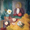 "Still Life With Apples", Contemporary Oil Painting by Anna Francone