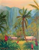 "Below the Waterfall", Ellie Freudenstein Oil Painting of Hawaii