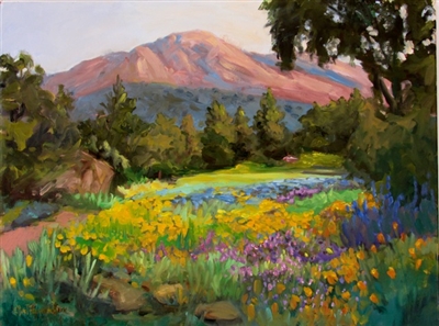 "Santa Barbara Botanic Garden", Ellie Freudenstein Oil Painting