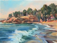 "Whalers Cove", Ellie Freudenstein Oil Painting