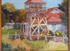 "Mattei's Backyard", Ellie Freudenstein Oil Painting