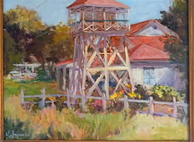 "Mattei's Backyard", Ellie Freudenstein Oil Painting