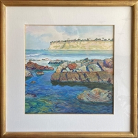 "Lunada Bay Tidepools", Richard Humphrey Watercolor & Gouache Painting