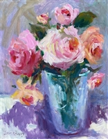 "Mixed Bouquet", Still Life Oil Painting by Jennifer Hurley