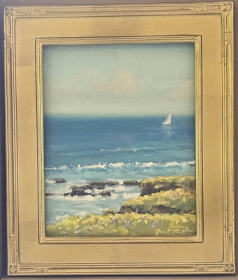 "Cayucos", Frank LaLumia coastal Oil Painting