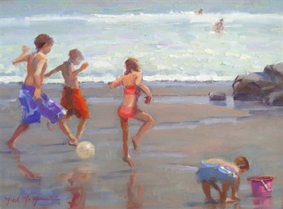 "World Cup Fever", Frank LaLumia Oil Painting