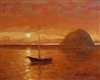"Sunset, Morro Bay", Frank LaLumia Oil Painting