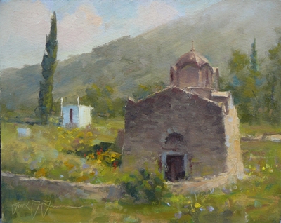 "Peloponnese, Greece", Frank LaLumia Oil Painting