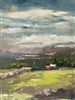 "Northern California Farm", M Kathryn Massey plein air oil painting