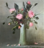 "Fairy Roses", M Kathryn Massey still life oil painting