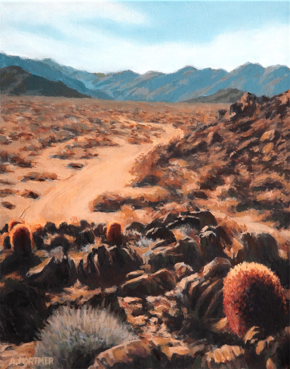 Original landscape painting of California's Mojave Desert by