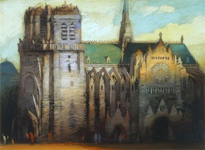 Richard Bunkall (1953-1999) limited edition fine art architectural giclee entitled "Cathedral", pencil signed and numbered