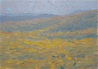"Mustard Field", Mark Roberts Landscape Oil Painting