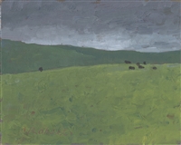 "Rainy Season Study", Mark Roberts Landscape Oil Painting