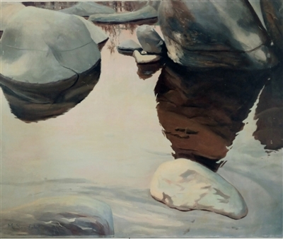 "Still Waters", Martha Saudek Oil Painting