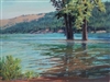 "Lake Wallawa", Martha Saudek Landscape Oil Painting