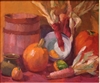 "Harvest Still Life", Beatrice Stuart Oil Painting
