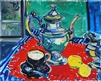 "High Tea", Zolita Sverdlove (1936-2009) Still Life Oil Painting