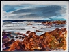 "The Shore", Zolita Sverdlove (1936-2009) Contemporary Watercolor