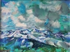 "Winter Skies Over Mt. Baldy", Zolita Sverdlove (1936-2009) Contemporary Landscape Oil Painting
