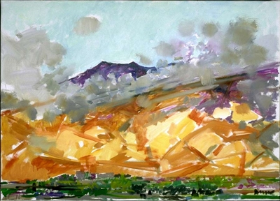 "Morning Clouds Rising II", Zolita Sverdlove (1936-2009) Contemporary Oil Painting