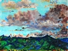 "Great Cloud Over Pasadena", Zolita Sverdlove (1936-2009) Contemporary Oil Painting