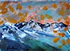 "Snow on Mt. Baldy", Zolita Sverdlove (1936-2009) Contemporary Landscape Oil Painting