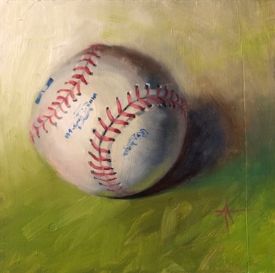 "Play Ball", Still Life Oil Painting by Andrea Tarman