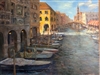 "Venetian Passage, Chiogia", Nyla Witmore Oil Painting