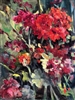 "Geranium Dazzle", Nyla Witmore Oil Painting