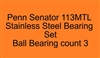 Penn Senator 113MTL Stainless Steel Bearing Set, ABEC357.