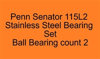 Penn Senator 115L2 (newer) 115L, 115L-LH Stainless Steel Bearing Set, ABEC357.