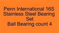 Penn International 16S Stainless Steel Bearing Set, International II 16S (2 speed), ABEC357.