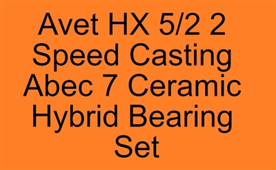 #FR-293C-OS LD, #FR-293C-Y, #FR-293, Avet HX 5/2 2 Speed Casting Abec 7 Bearing Set, ABEC357.