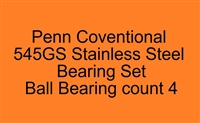 Penn GS Performance 535G 545GS 555GS Stainless Steel Bearing Set, ABEC357.