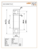 6214 SI3N4 FC LD, 70x125x24 MM, ABEC357, Full Ceramic, Silicon Nitride Si3N4 Inner/Outer/Balls, Full Complement, FULL6010-SI3N4-SI3N4-PTFE-4, Open, Lube Dry.