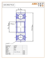 625 ZRO2 T9 LD, 5x16x5 mm, FULL-625-CERAMIC-ZR02-30, FULL-COMPLEMENT-625-ZR02-30, ABEC357, Full Ceramic, Zirconia ZrO2 Inner/Outer/Balls, PTFE Retainer, Open, Lube Dry.