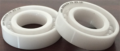 696 ZRO2 FC LD, 6x15x5 MM, FULL-COMPLEMENT-696-ZR02-30, FULL-CERAMIC-696-ZRO2-30, ABEC357, Full Ceramic, Zirconia ZrO2 Inner/Outer/Balls, Full Complement, Open, Lube Dry.