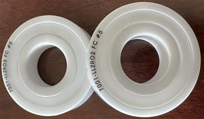 7001-LL ZRO2 FC #5 LD, 12x28x8 mm, ABEC357, Full Ceramic, Angular Contact, Zirconia ZrO2 Inner/Outer, ZrO2 Grade 5 Balls, 2 PTFE Seals, Full Complement, Contact angle 15, Light Preload, ABEC #5, Lube Dry.