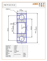 788 TP Z/S #5 LD, 8x16x5 mm, ABEC357, Angular Contact Full Ceramic, Zirconia ZrO2 Inner/Outer, Grade 5 Si3N4 Ceramic Balls, Peek Retainer, 15 degree contact angle, Light Preload, Open, ABEC #5, Lube Dry.