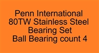 Penn International 80T 80TW Stainless Steel Bearing Set, ABEC357.