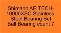 Shimano AR TECH-10000XSC Aero Technium 10000XSC (13) Stainless Steel Bearing Set, ABEC357.