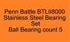 Penn Battle II BTLII8000 (15) Stainless Steel Bearing Set, ABEC357.