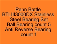 Penn Battle III DX BTLIII3000DX, BTLIII4000DX (20) Stainless Steel Bearing Set, ABEC357.