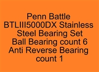 Penn Battle BTLIII5000DX Stainless Steel Bearing Set, ABEC357.