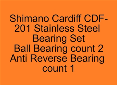 Shimano Cardiff CDF-201 Stainless Steel Bearing Set, ABEC357.