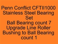 Penn Conflict CFTII1000 Stainless Steel Bearing Set, ABEC357.
